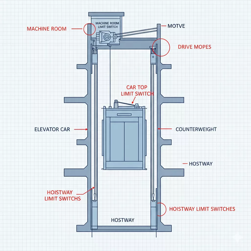 Common Installation Locations in Elevator Systems