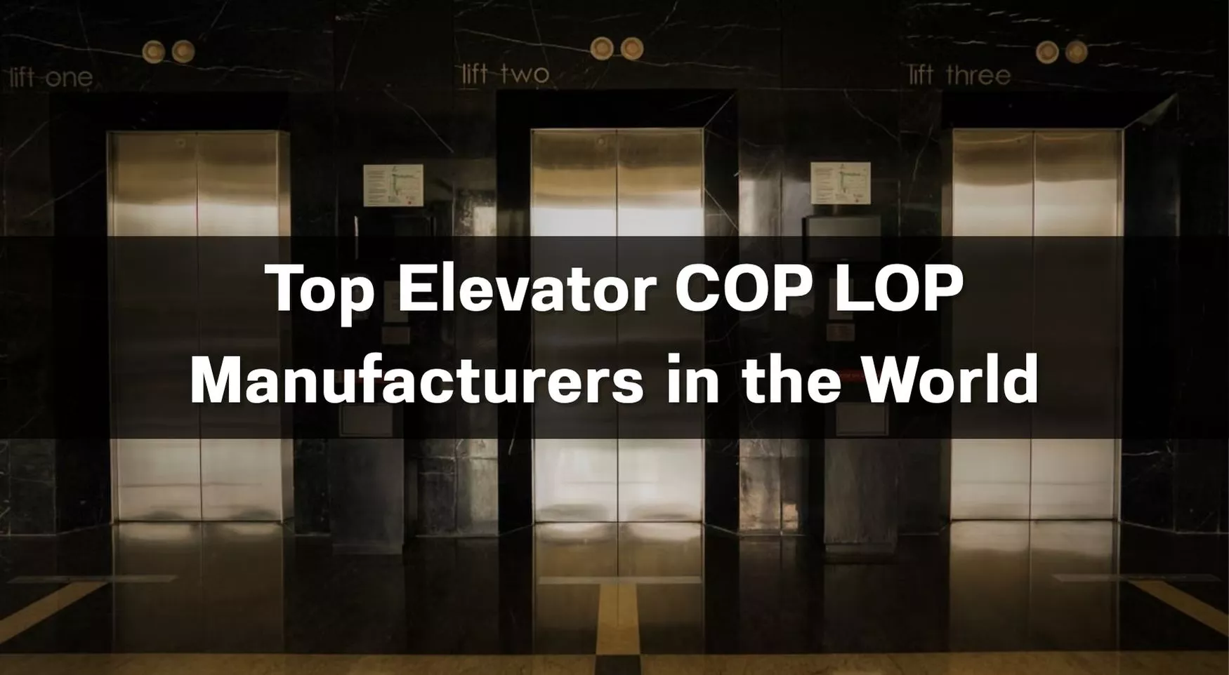 Top 10 Elevator COP LOP Manufacturers in the World 2026