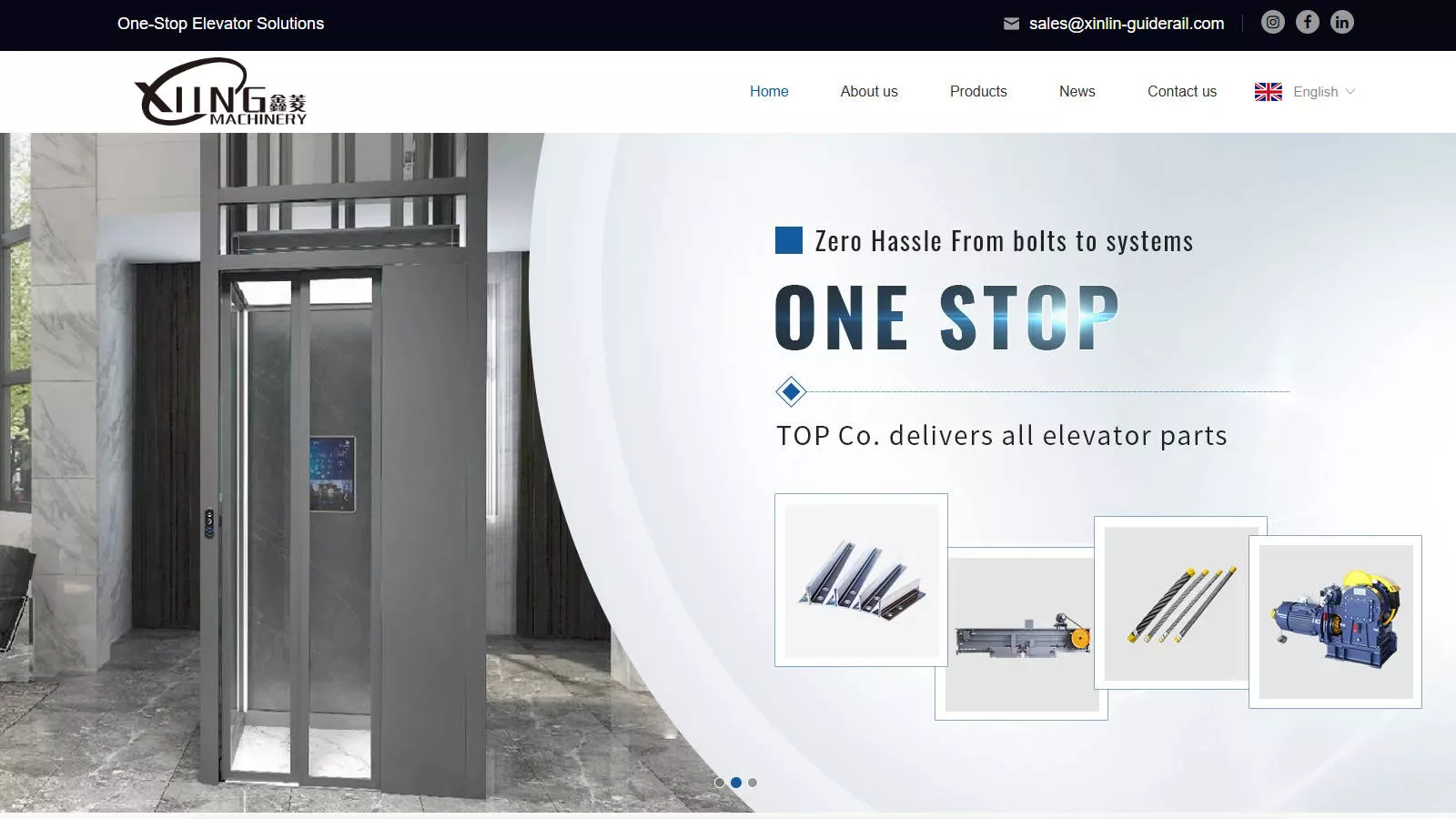 Xinlin elevator guide rails and related components